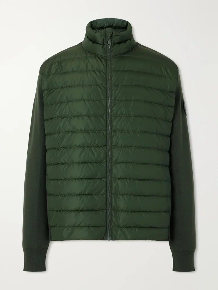 HyBridge® Flavio Wool and Quilted Shell Down Jacket