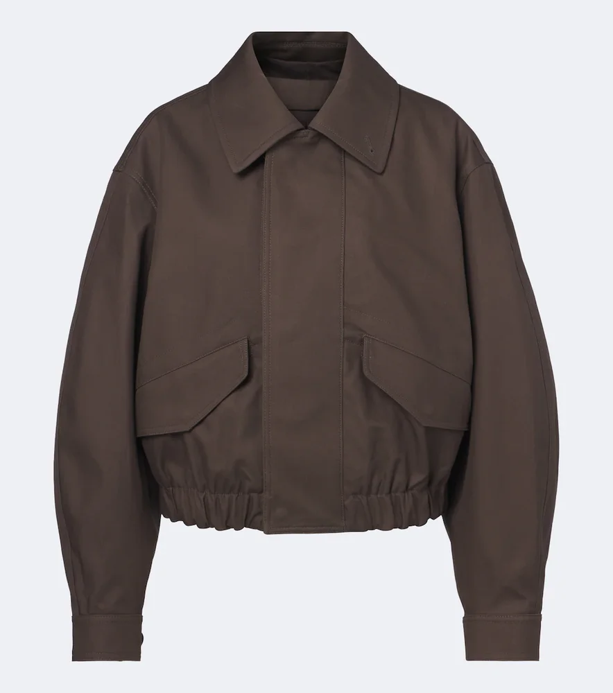 Cotton twill blouson jacket