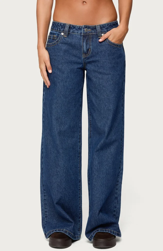 Raiyne Low Rise Wide Leg Jeans