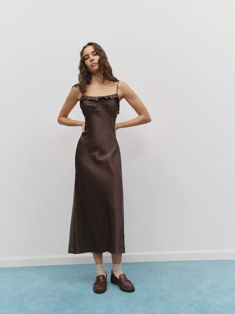 Reformation Aribella Silk Dress