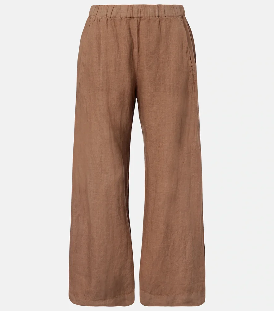Lola linen wide-leg pants
