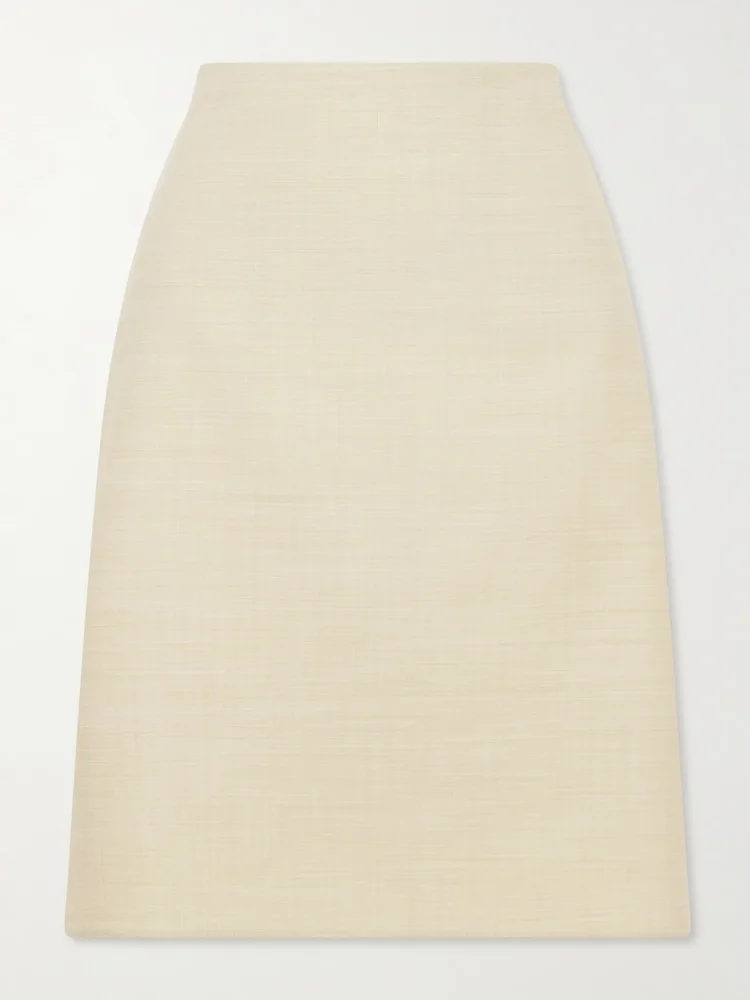 Lunas wool midi skirt
