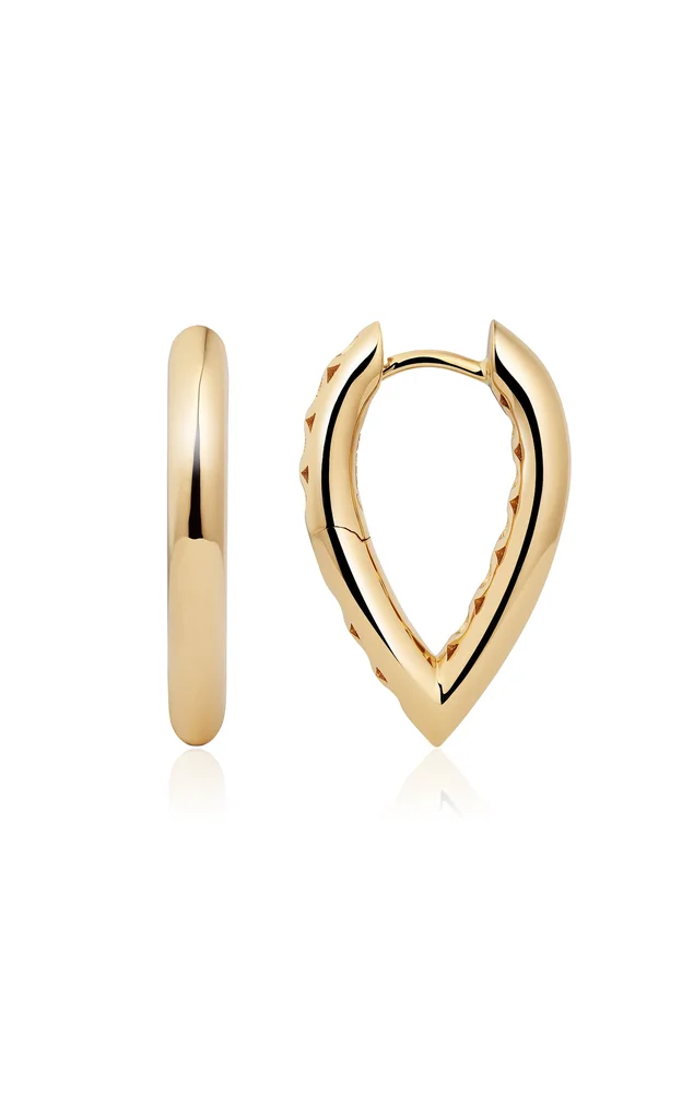 Drop Link Small 18K Yellow Gold Earrings