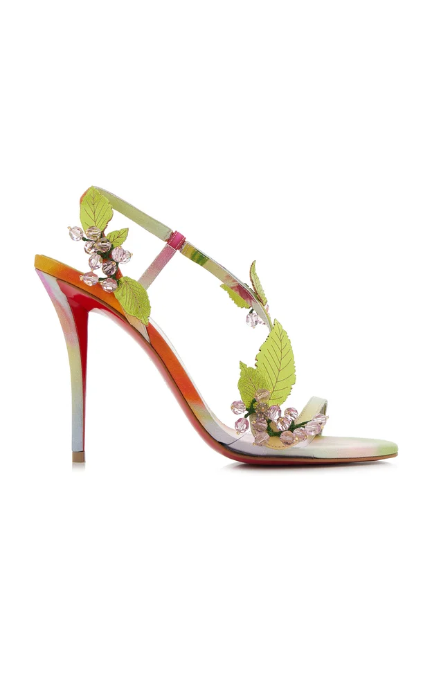 Rosa Fruit 100mm Satin Sandals