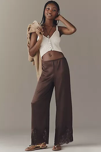 Reformation Carolina Silk Lace Pants