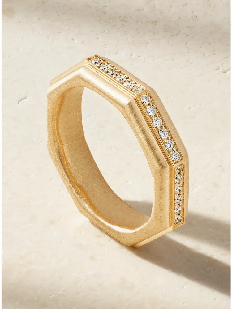 Baba 18-karat gold diamond ring