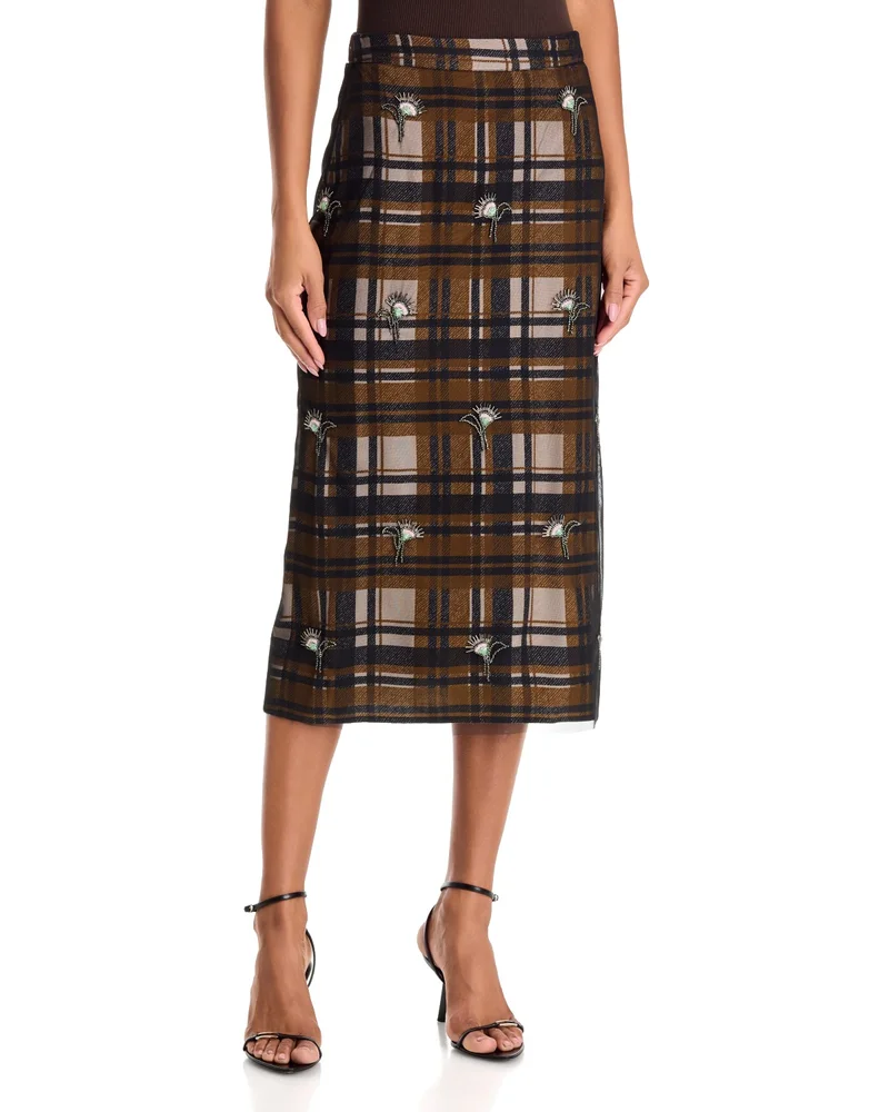 Kate Embellished Mesh Skirt