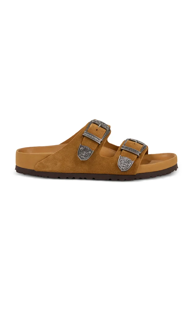 x Etro Arizona Western Suede Sandals