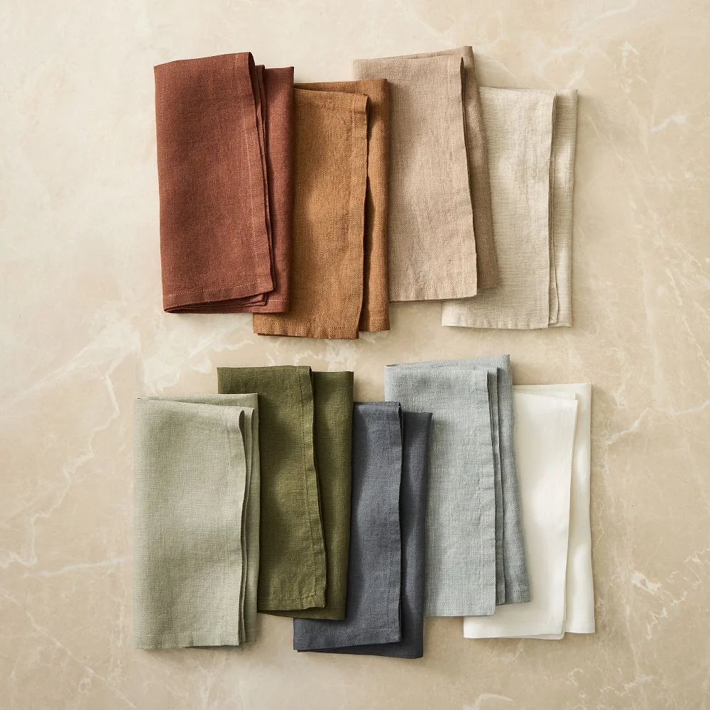 European Flax Linen 20 x 20 Napkin Set