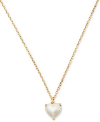 Gold-Tone Birthstone Heart Pendant Necklace, 16" + 3" extender