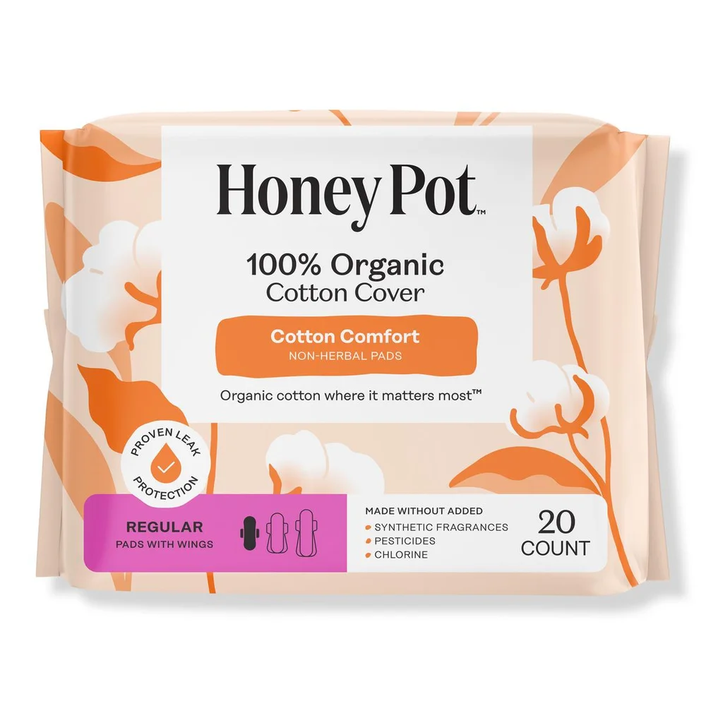 Honey Pot Non-Herbal Regular Pads with Wings