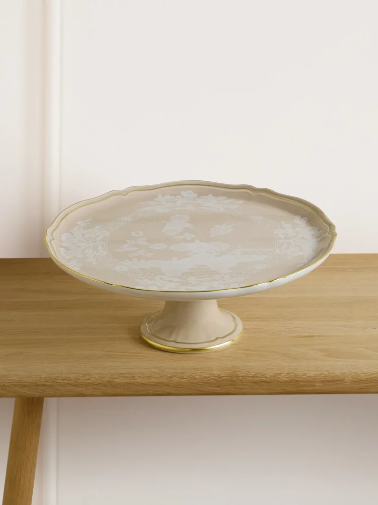 Oriente Italiano porcelain cake stand