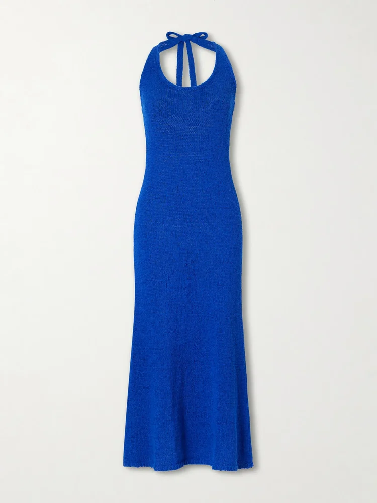 Bianca cotton-blend maxi dress