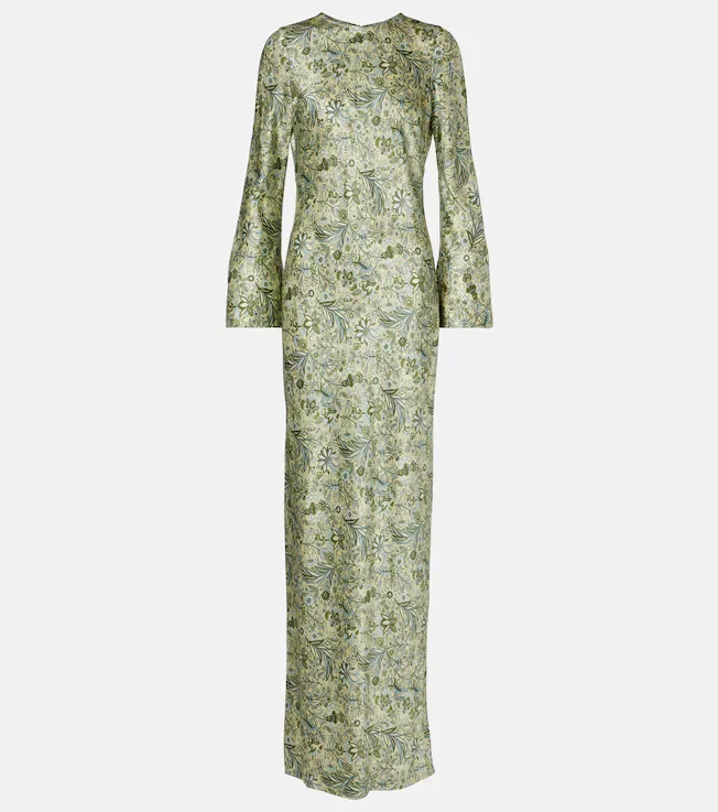 Veronica Beard Gemma printed silk-blend maxi dress
