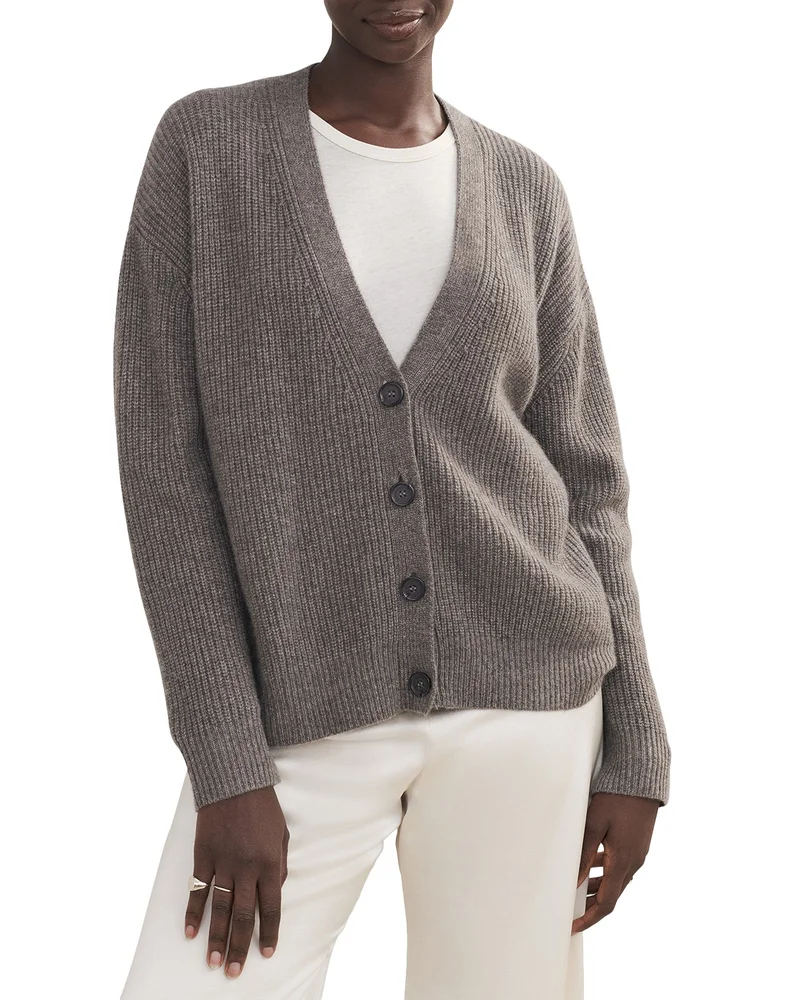Cropped Cashmere Cocoon Cardigan