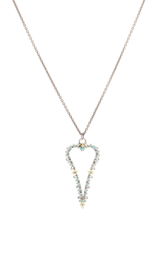 London Blue 18K Yellow Gold Necklace