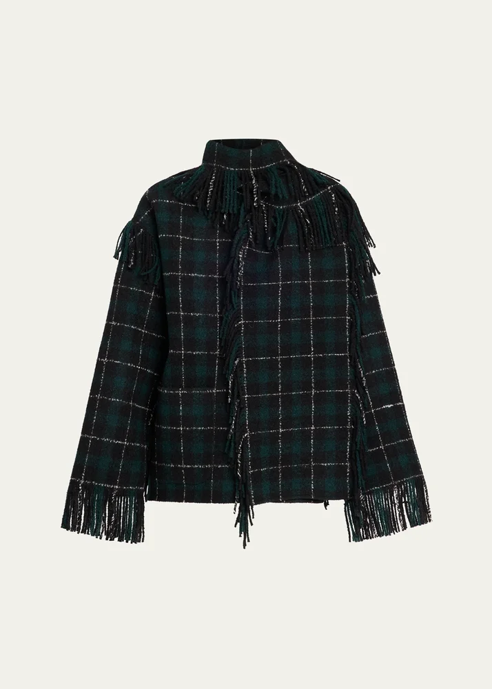 Fringed Scarf Jacket