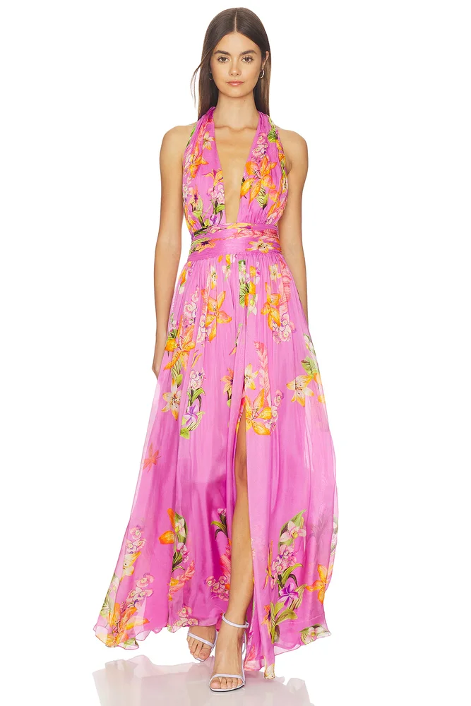 Johanna Ortiz Mariner Maxi Dress in Ecru
