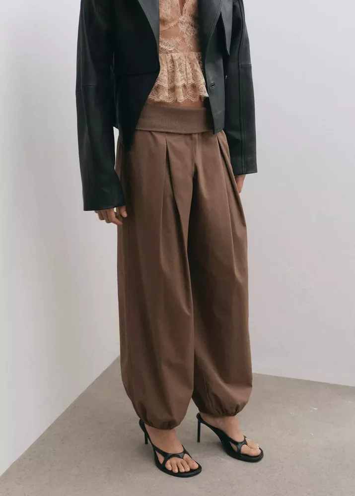 High-waisted balloon pants - Women