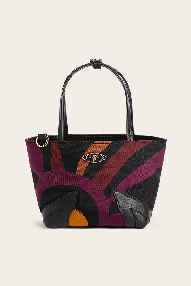 Silk Twill Palio Bag (Marmo-print mini tote)