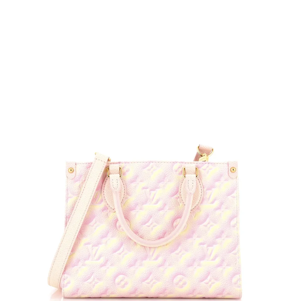 Louis Vuitton OnTheGo Tote Stardust Monogram Empreinte Leather PM