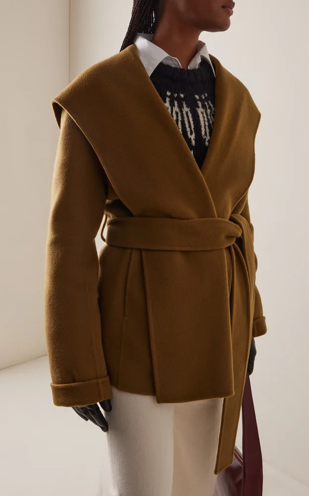 Dugan Belted Wool-Blend Coat