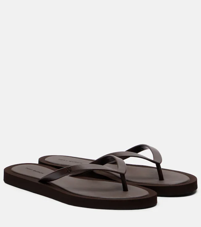Kira T Monogram thong sandals