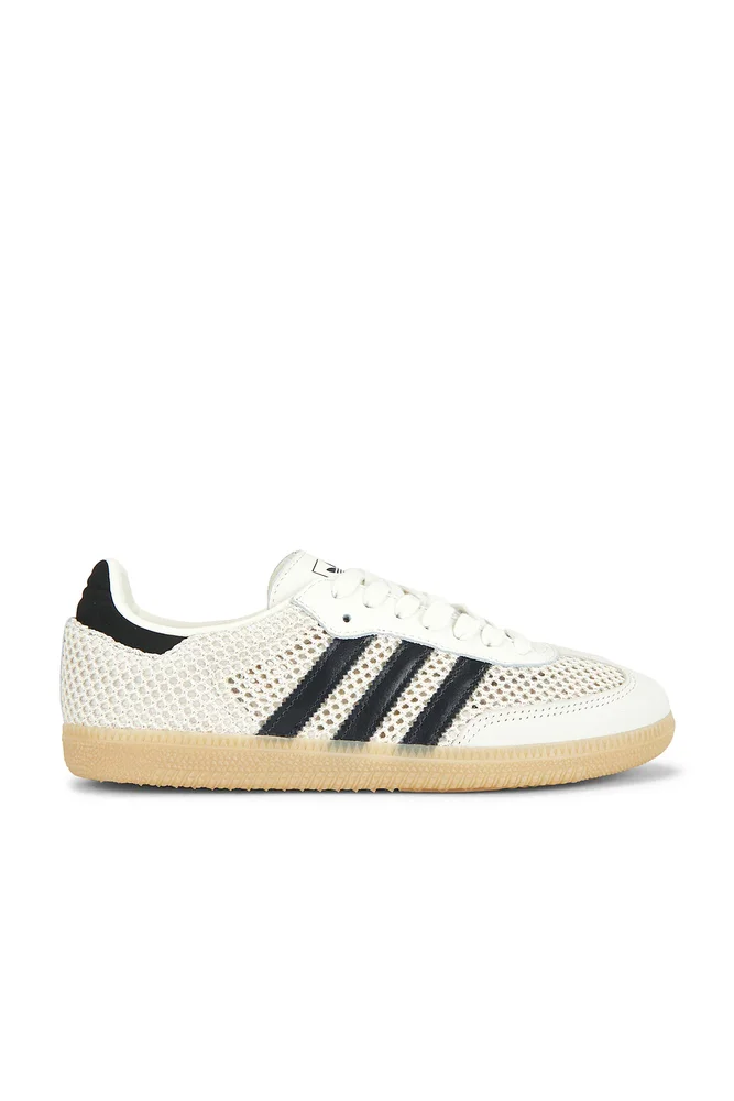 Samba OG Sneaker in Off White Carbon Gold Metallic