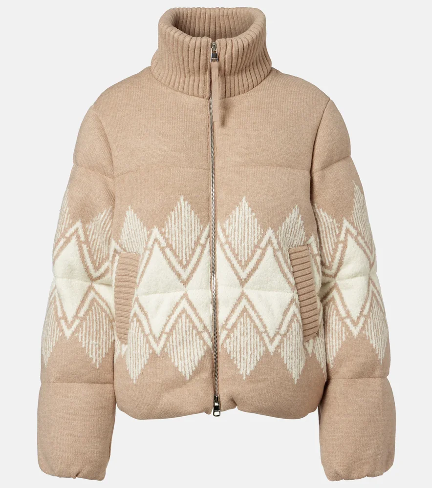 Belinda knitted puffer jacket