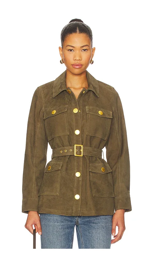shai pointed shoulder jacket