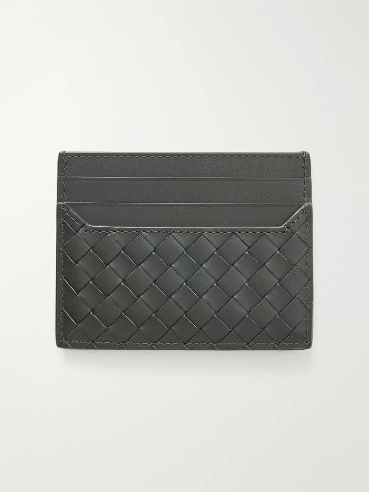 Intrecciato Leather Cardholder