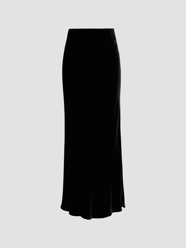 Zeta Velvet Maxi Skirt