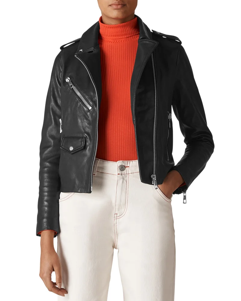 Agnes Leather Moto Jacket