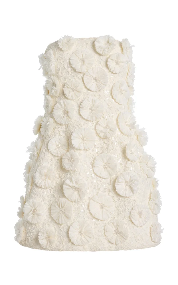 Holland Floral Raffia Bustier Mini Dress