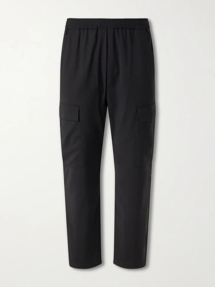 Straight-Leg Virgin Wool-Gabardine Cargo Trousers