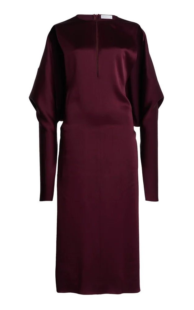 Satin Cutout Detail Gown