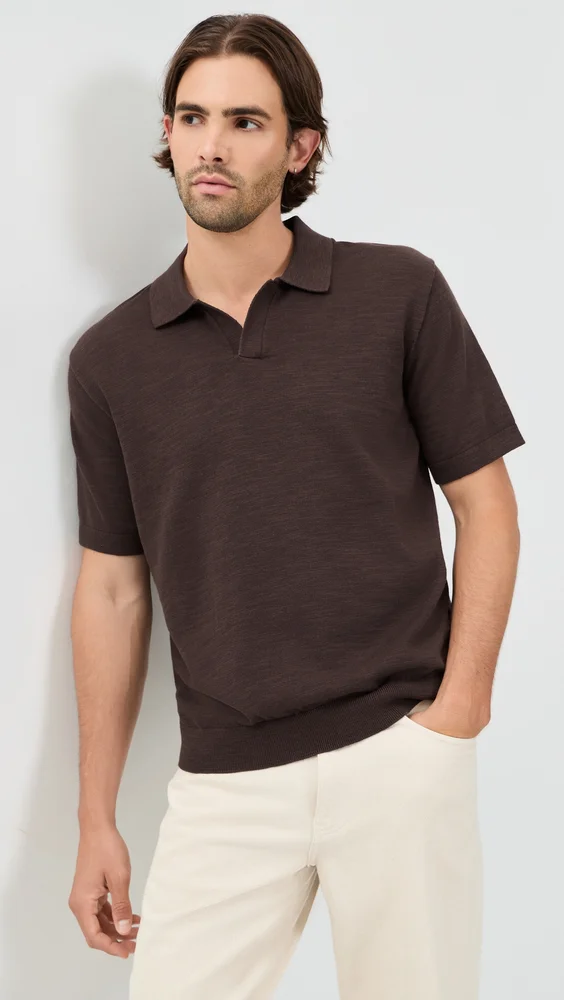 Cotton Slub Short Sleeve Polo