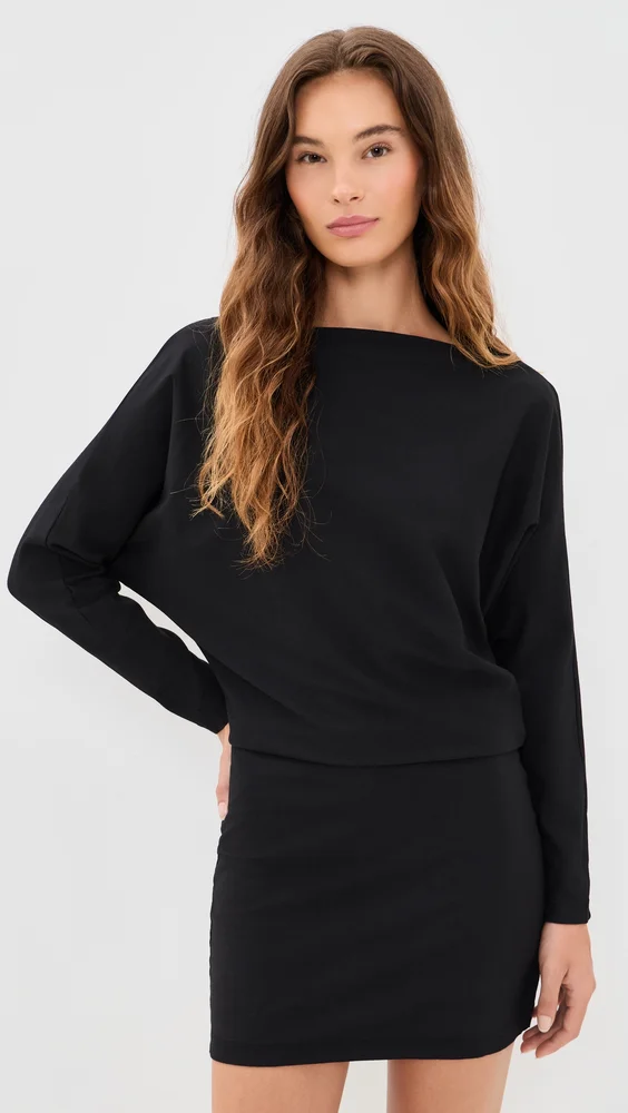 Supima Structured Jersey Doman Curve Dress