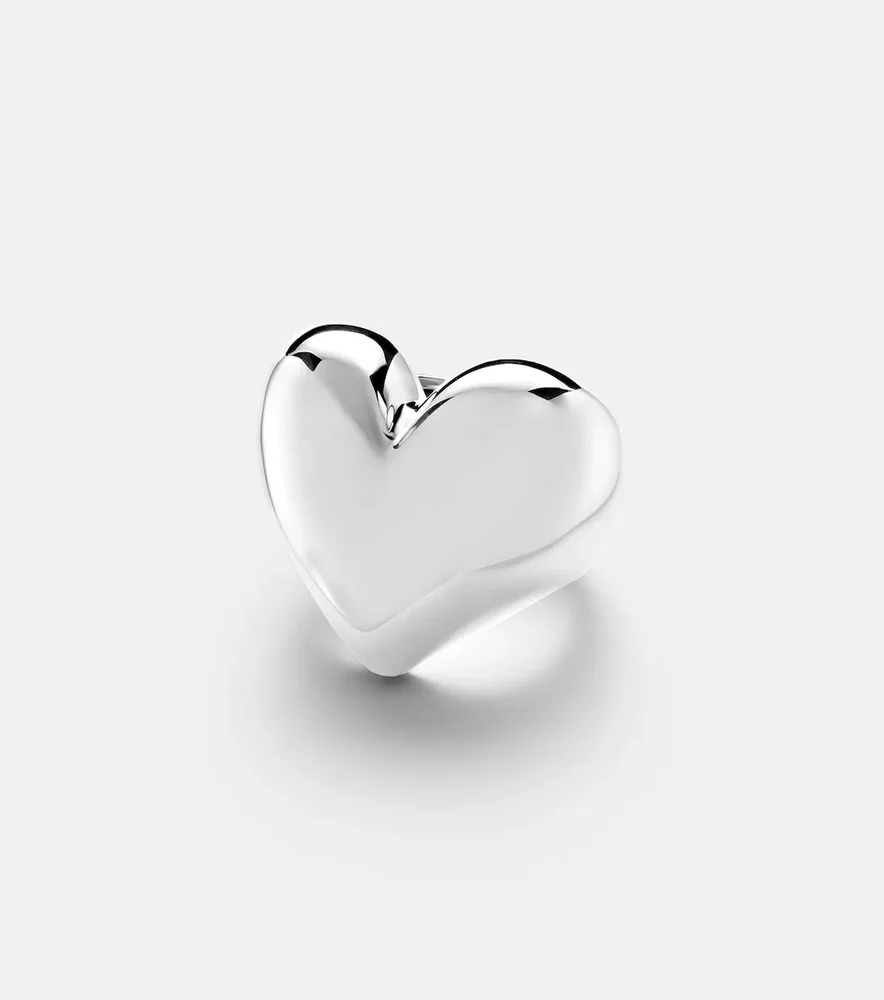 Puffy Heart silver-plated ring