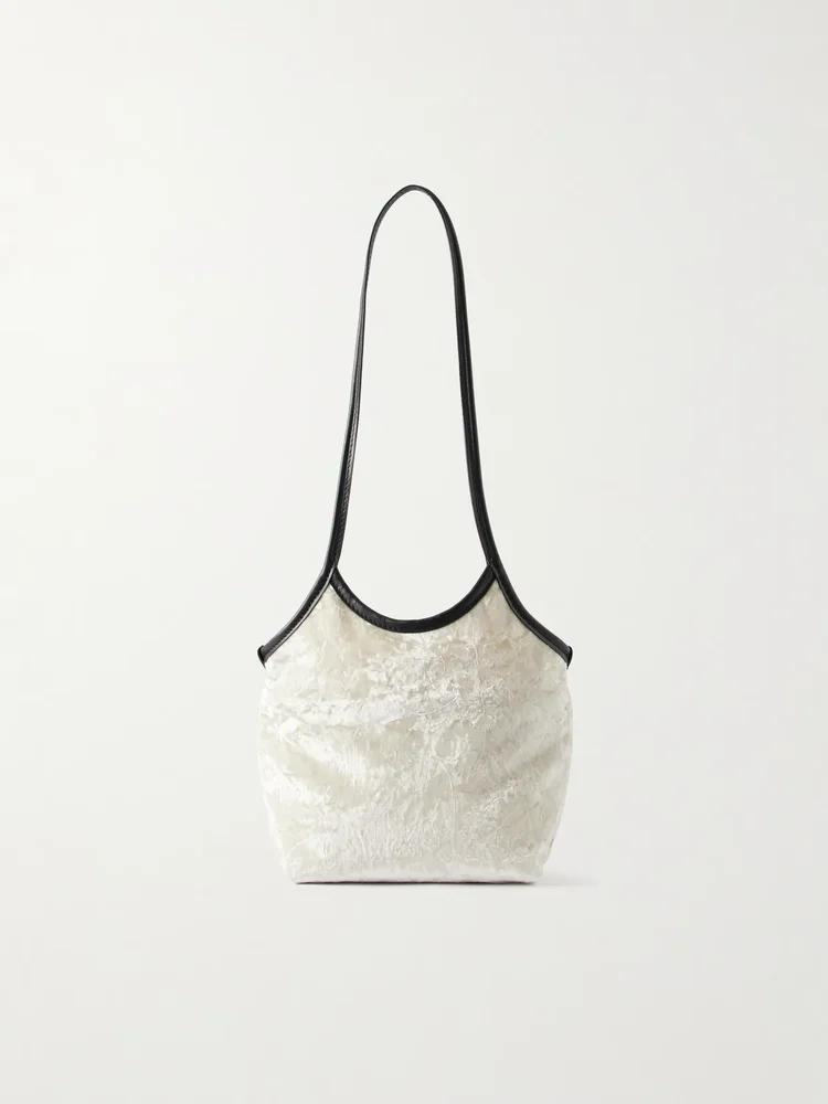 Cami velvet shoulder bag