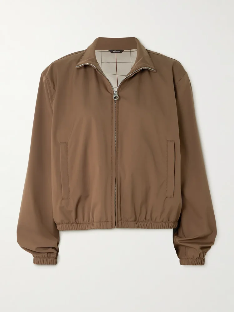 Shell bomber jacket