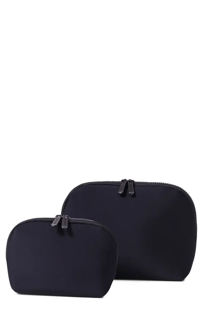2-Piece Neoprene Makeup Pouch Set
