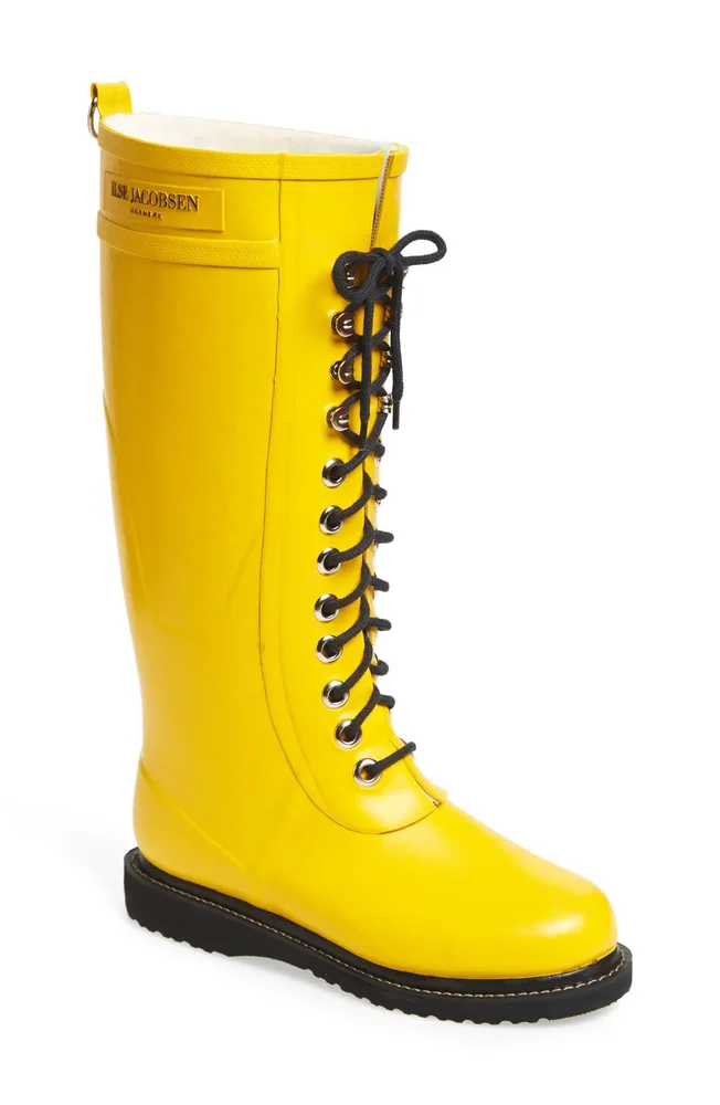 Rubber Boot in Cyber Yellow