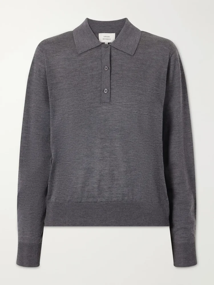 Miles cashmere polo sweater