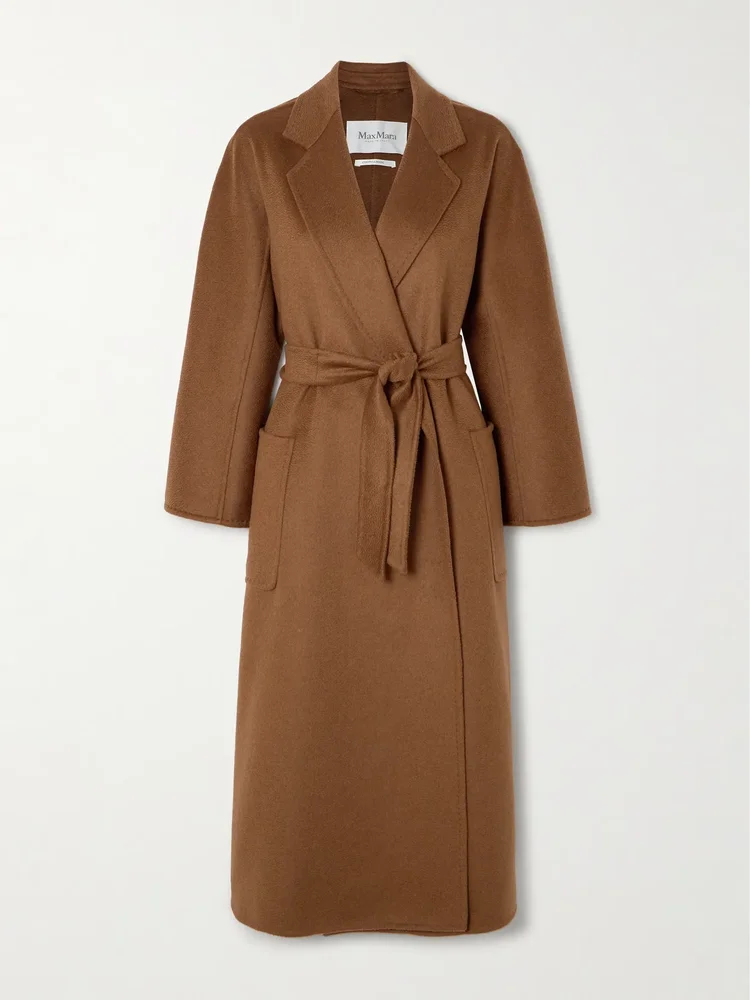 Ludmilla belted cashmere coat