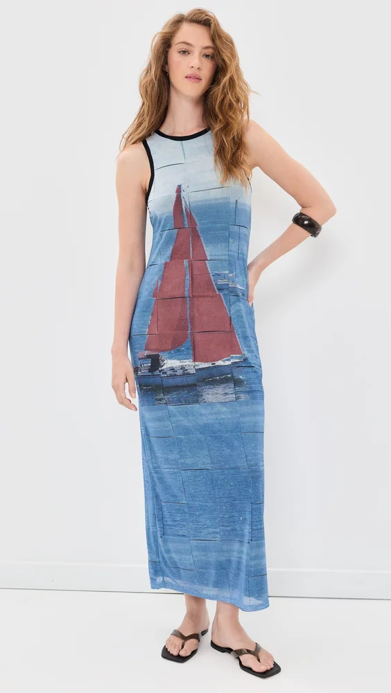 Harriet Mesh Midi Dress