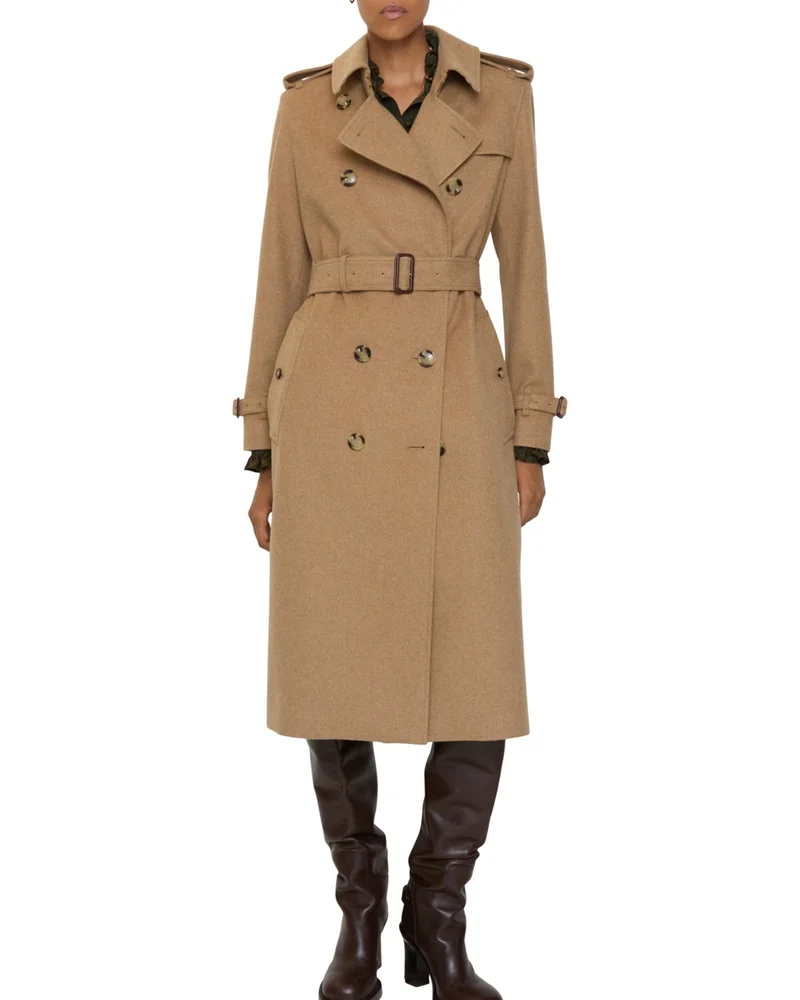 Long Cashmere Kensington Trench Coat