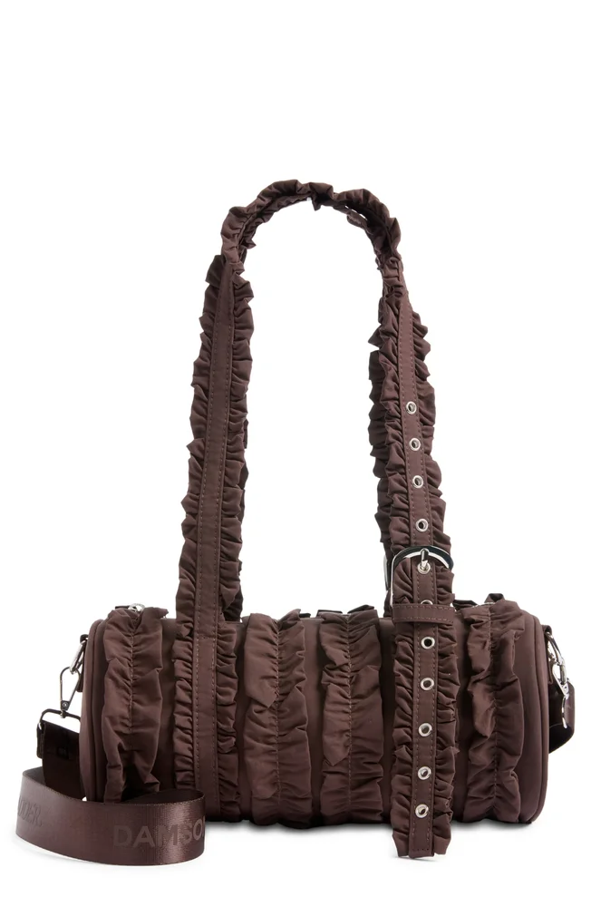 Waverly Mini Ruffled Barrel Bag