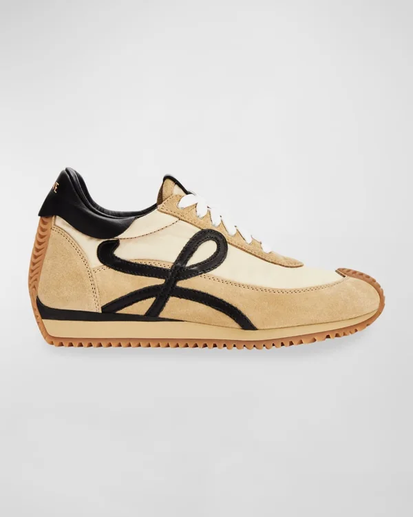 Lewis Suede and Full-Grain Leather Sneakers