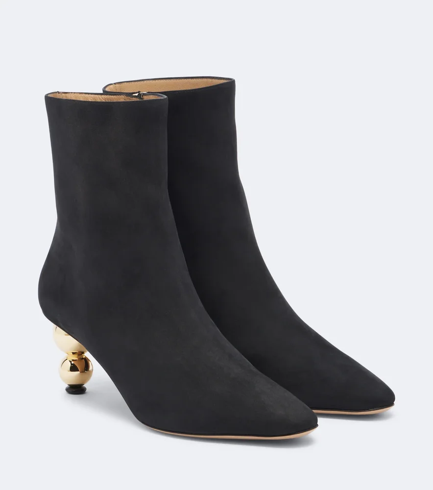 Suede ankle boots